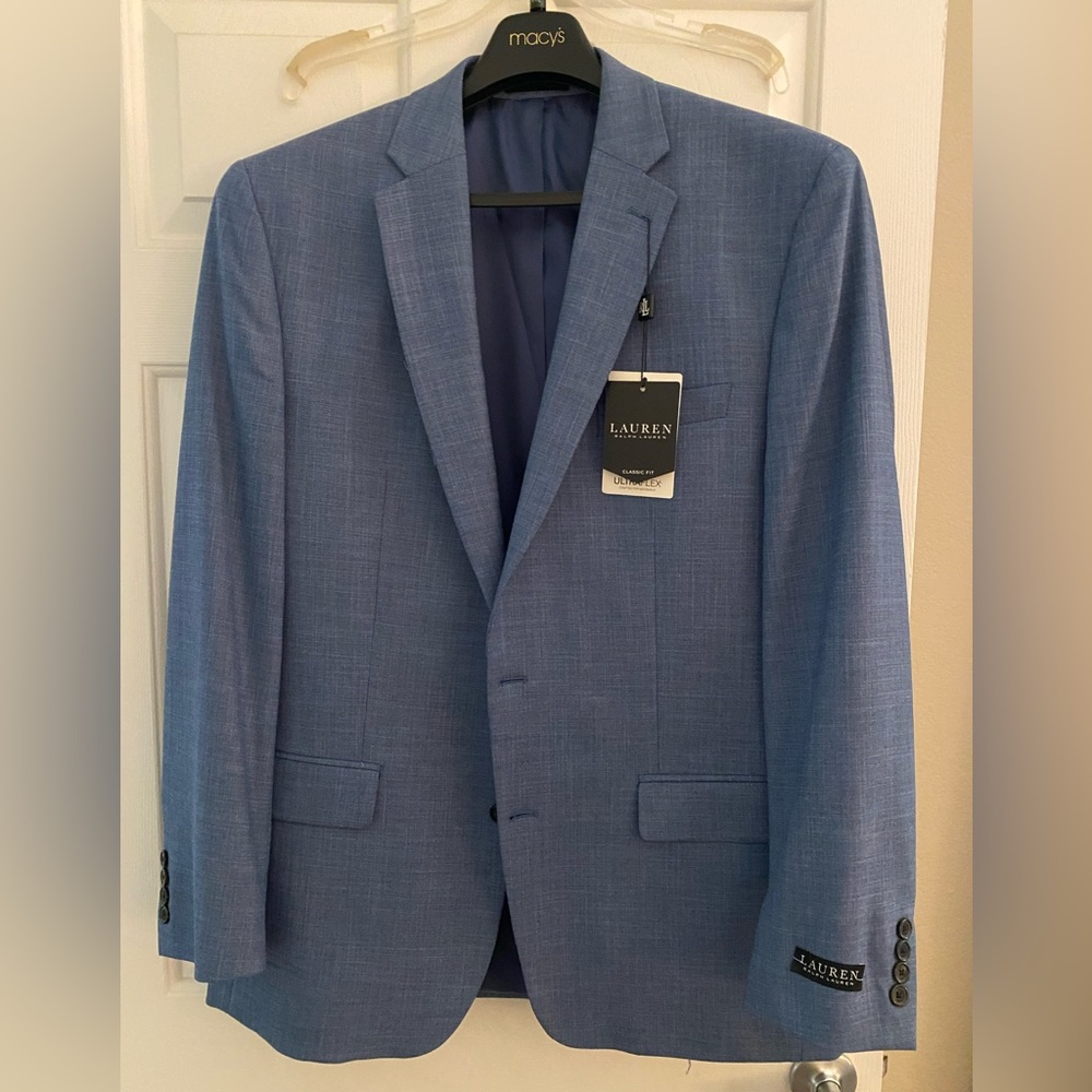 NWT Ralph Lauren Blue Sport Coat Men's Classic-Fit